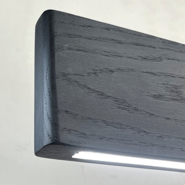 Lámpara colgante madera negro carbón 1,15mt. LED 17W - 3000k- RBLC0011