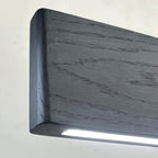 Lámpara colgante madera negro carbón 1,15mt. LED 17W - 3000k- RBLC0011