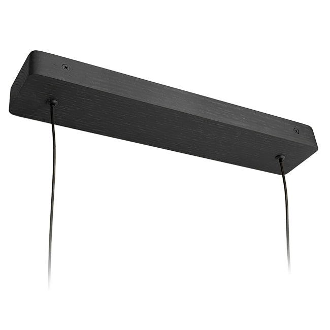 Lámpara colgante madera negro carbón 1,15mt. LED 17W - 3000k- RBLC0011