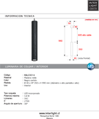 Lámpara colgante madera negro carbón dim Ø40x35cm  3.8W LED - RBLC0014