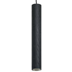 Lámpara colgante madera negro carbón dim Ø40x35cm  3.8W LED - RBLC0014