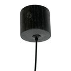 Lámpara colgante madera negro carbón dim Ø40x35cm  3.8W LED - RBLC0014