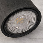 Lámpara colgante madera negro carbón dim Ø40x35cm  3.8W LED - RBLC0014