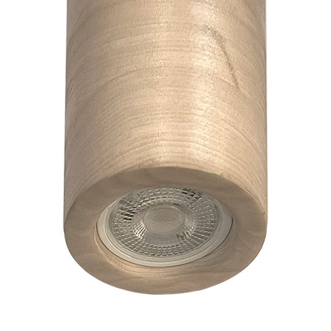 Lámpara colgante madera natural 25CM 7W LED - RBLC0015