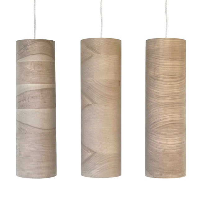 Lámpara colgante madera natural 25CM 7W LED - RBLC0015