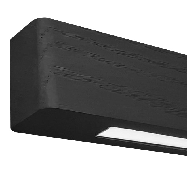 Lámpara colgante madera roble negra carbón 1,60 mt. LED 25,5W - RBLC0005