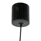 Lámpara colgante madera negro carbón 25CM 7W LED- RBLC0016