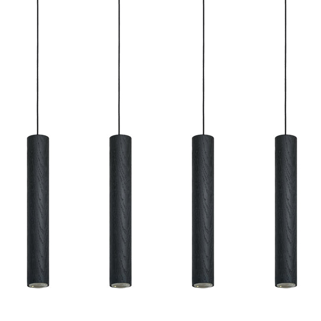 Lámpara Colgante madera natural roble negro 93CM 12W 3000K - RBLC0020