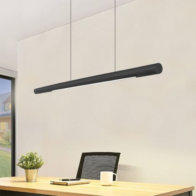 Lámpara colgante madera negra 1,20mt. 17W  3000k LED - RBLC0022
