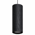 Lámpara colgante madera negro carbón 25CM 7W LED - RBLC0024