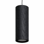 Lámpara colgante madera negro carbón 25CM 7W LED - RBLC0024