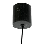 Lámpara colgante madera negro carbón 25CM 7W LED - RBLC0024