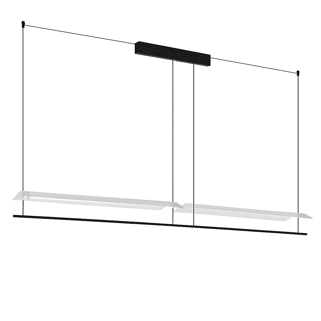 Lámpara colgante negro metal 200cm 40W LED - RILC0019