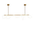 Lámpara colgante metal oro silicona opal 200cm 40W LED - RILC0020