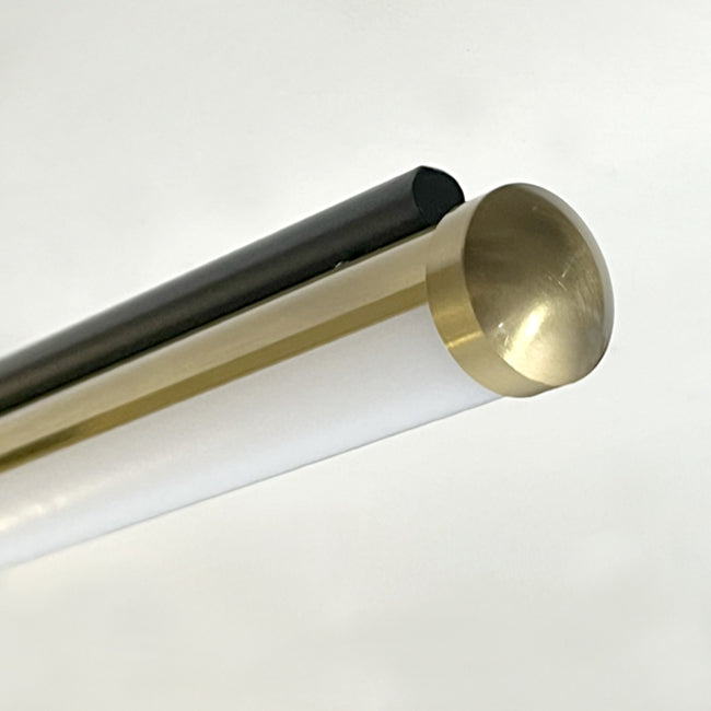 Lámpara colgante  metal negro dorado acrílico opal 120cm 30W LED - RILC0023