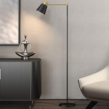Cargar imagen en el visor de la galería, Lámpara de pie metal negro bronce Ø28x1,60 cm  E27 - RILP0034
