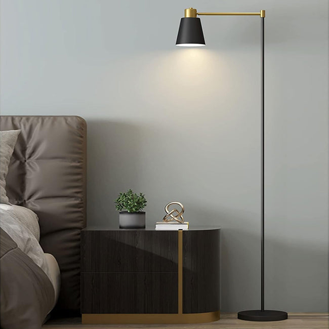 Lámpara de pie metal negro bronce Ø28x1,60 cm  E27 - RILP0034