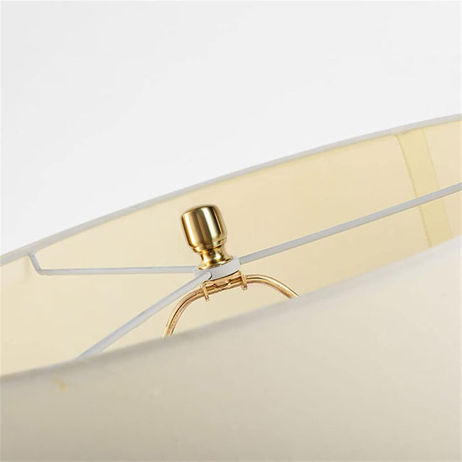 Lampara sobremesa vidrio metal oro 38x68cm  E27 - RILS0023