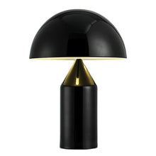 Cargar imagen en el visor de la galería, Lámpara sobremesa metal negro 35x52cm 2 luces E27 - RILS0044
