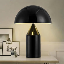 Cargar imagen en el visor de la galería, Lámpara sobremesa metal negro 35x52cm 2 luces E27 - RILS0044
