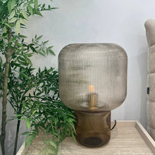 Cargar imagen en el visor de la galería, Lámpara sobremesa vidrio 27x41 cm E27 - RILS0046
