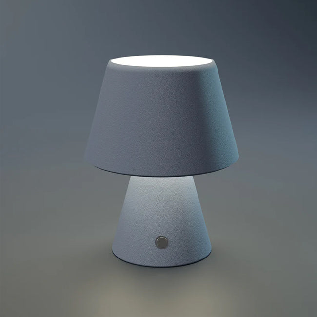 Lámpara sobremesa azul recargable 24.5x19cm  LED 3,5W - RXLS0003