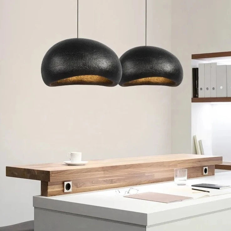 Lámpara colgante resina Negra Ø70 cm E27 - TOLC0023