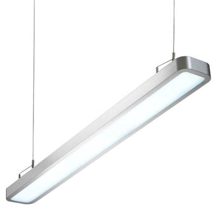 Lámpara colgante aluminio difusor policarbonato 1,20 cm 2x28W T5 - SNLC0011