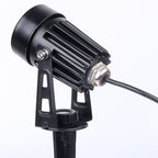 Foco estaca panel solar jardín negro LED 2 focos por 2W - STES0001