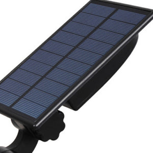 Foco estaca panel solar integrado jardín negro 7W - STES0003