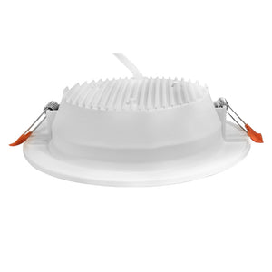 Foco embutido PVC blanco Ø18 cm LED 18W - STFO0007