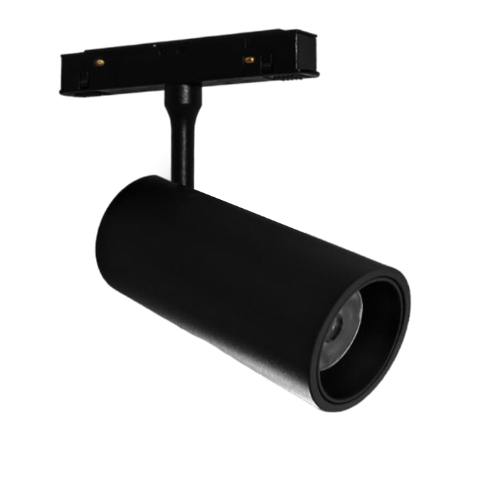 Foco para riel aluminio negro Ø4x16 cm LED 10W - STFO0009