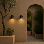 Foco de muro exterior negro GU10 IP65 - MUFO0156