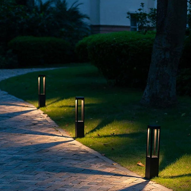 Farol aluminio negro exterior 15x15 cm LED 10W - TAFA0002