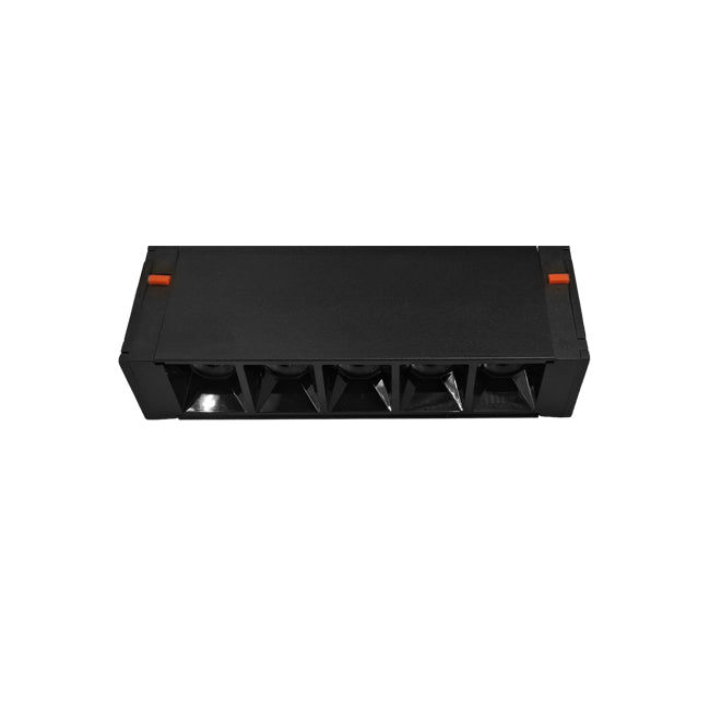 Foco metal negro para riel magnético LED 7W 220V - TDFO0006