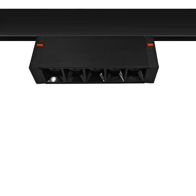 Foco metal negro para riel magnético LED 7W 220V - TDFO0006