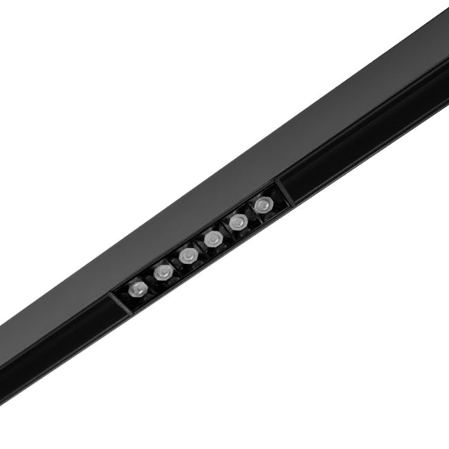 Foco metal negro para riel magnético LED 6W 48V - TDFO0008