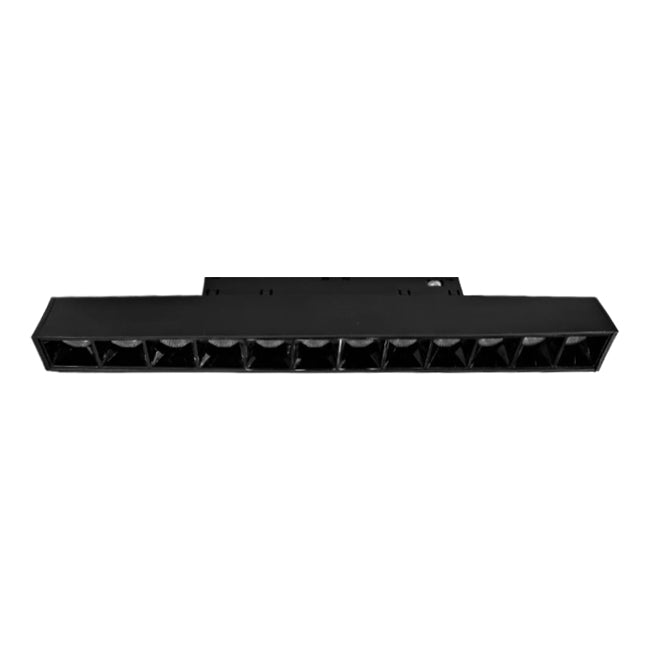 Foco metal negro para riel magnético LED 12W 48V - TDFO0009