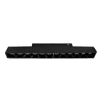 Foco metal negro para riel magnético LED 12W 48V - TDFO0009