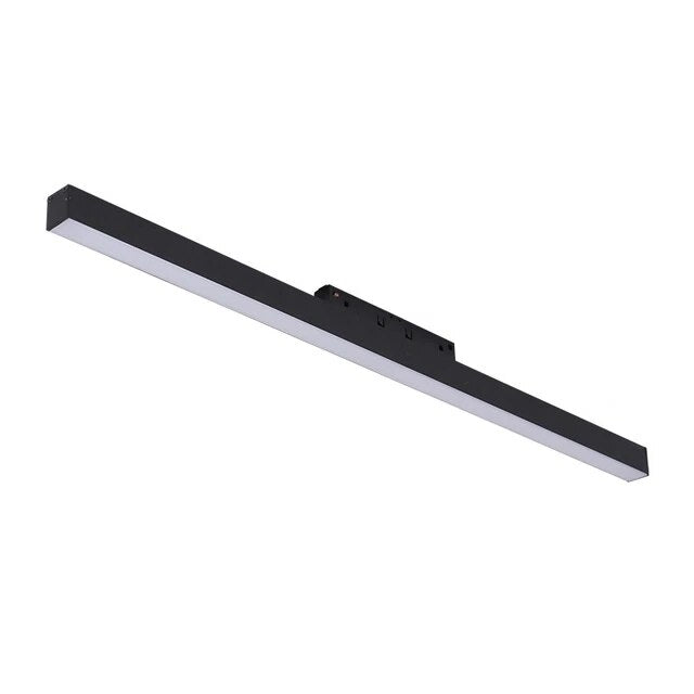 Foco metal negro para riel magnético 60x4.5 cm LED 20W 48V - TDFO0010