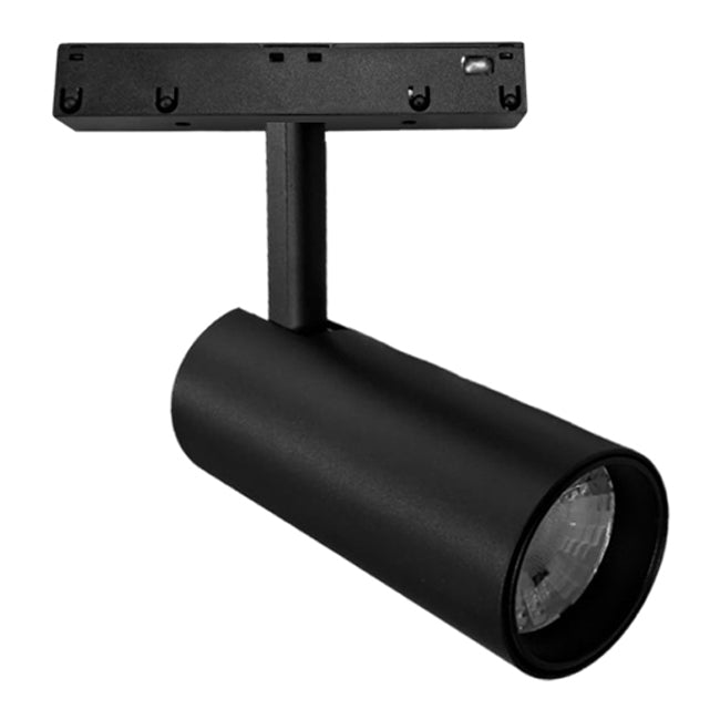 Foco metal negro para riel magnético LED 10W 48V - TDFO0012
