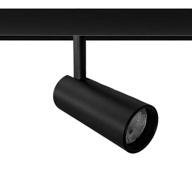 Foco metal negro para riel magnético LED 10W 48V - TDFO0012