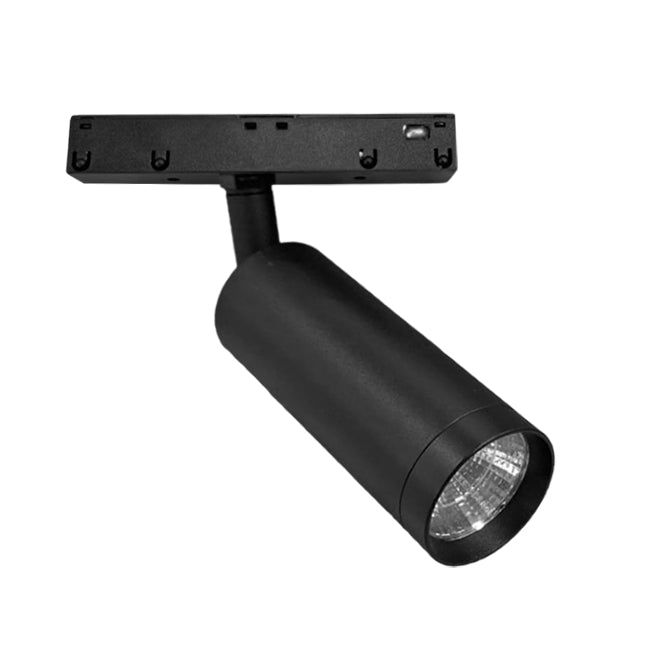 Foco metal negro para riel magnético LED 6W 48V - TDFO0013