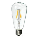 Ampolleta transparente vintage luz cálida LED 4W E27 - TOAM0001