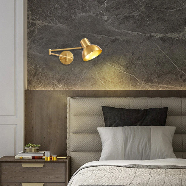 Apliqué metal dorado articulado E27 - TOAP0036