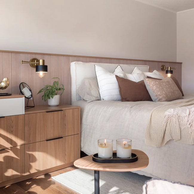 Apliqué metal negro dorado articulado E27 - TOAP0039