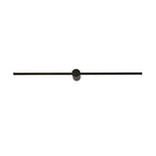 Apliqué lineal aluminio negro luz indirecta 1,00 mt. 15 W LED - TOAP0042