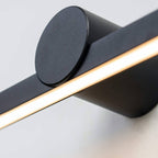 Apliqué lineal metal negro luz indirecta 60 cm LED 8W - TOAP0053