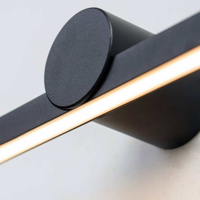 Apliqué lineal metal negro luz indirecta 60 cm LED 8W - TOAP0053