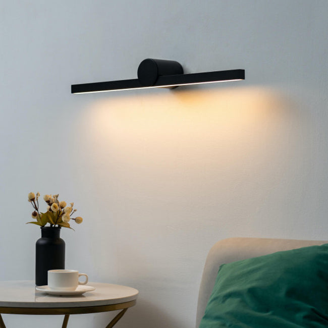 Apliqué lineal metal negro luz indirecta 60 cm LED 8W - TOAP0053
